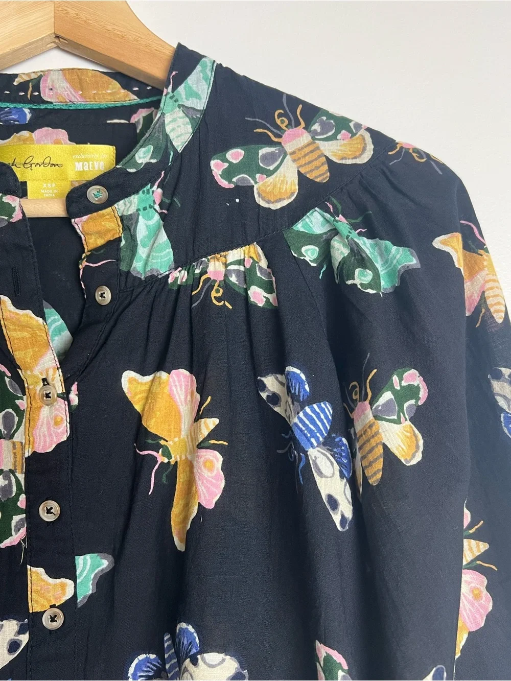 Maeve X Sarah Gordon butterfly print blouse